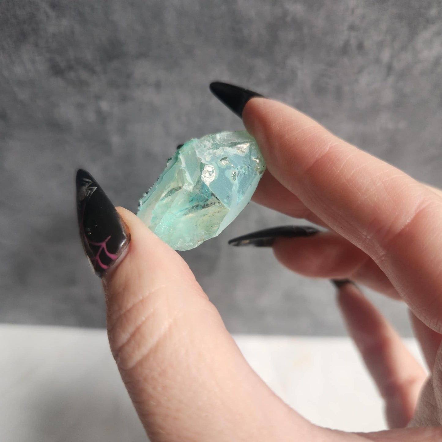 Chrysocolla on Quartz
