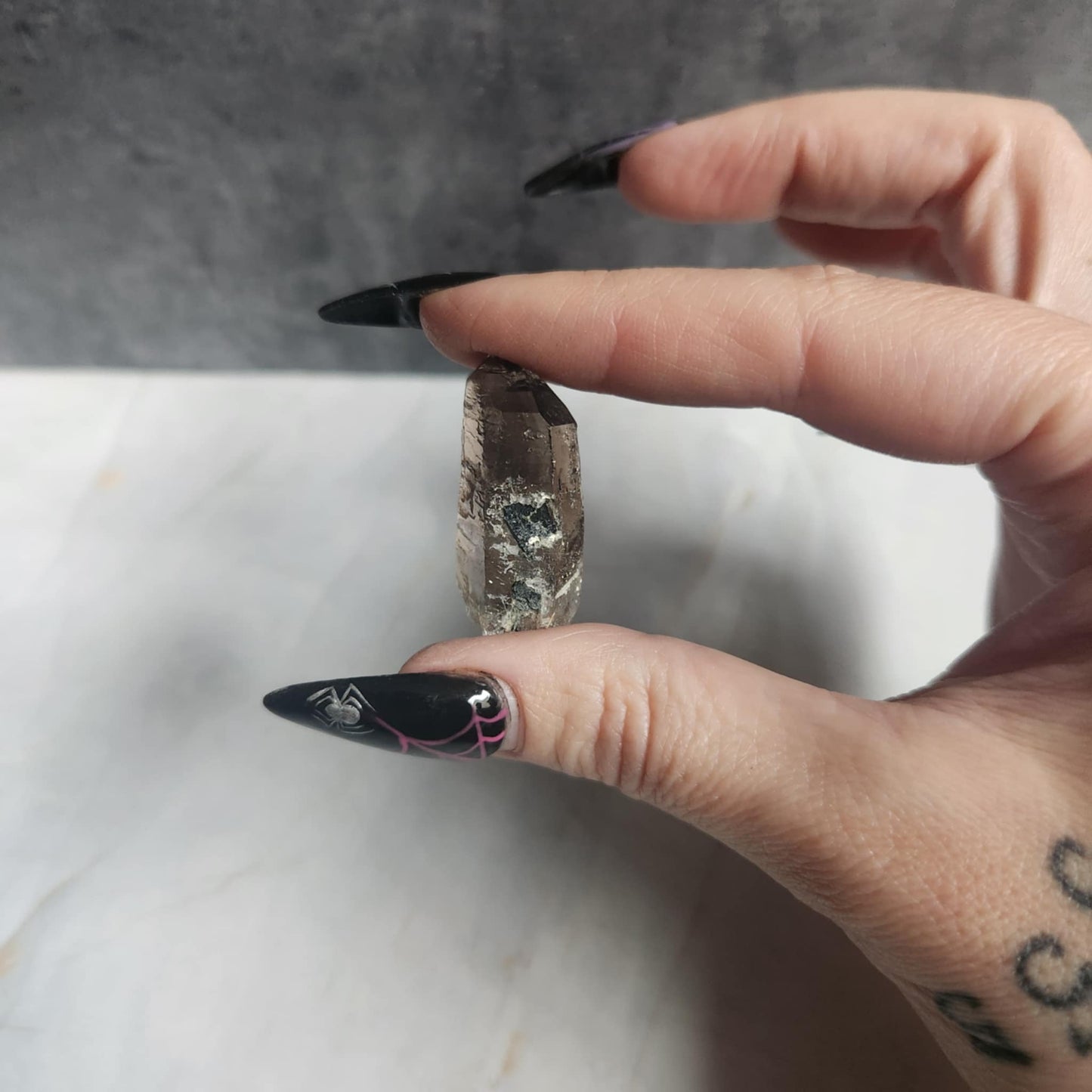 Aegirine & Smoky Quartz
