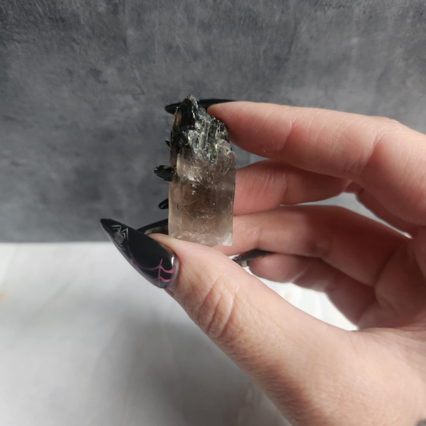 Aegirine & Smoky Quartz