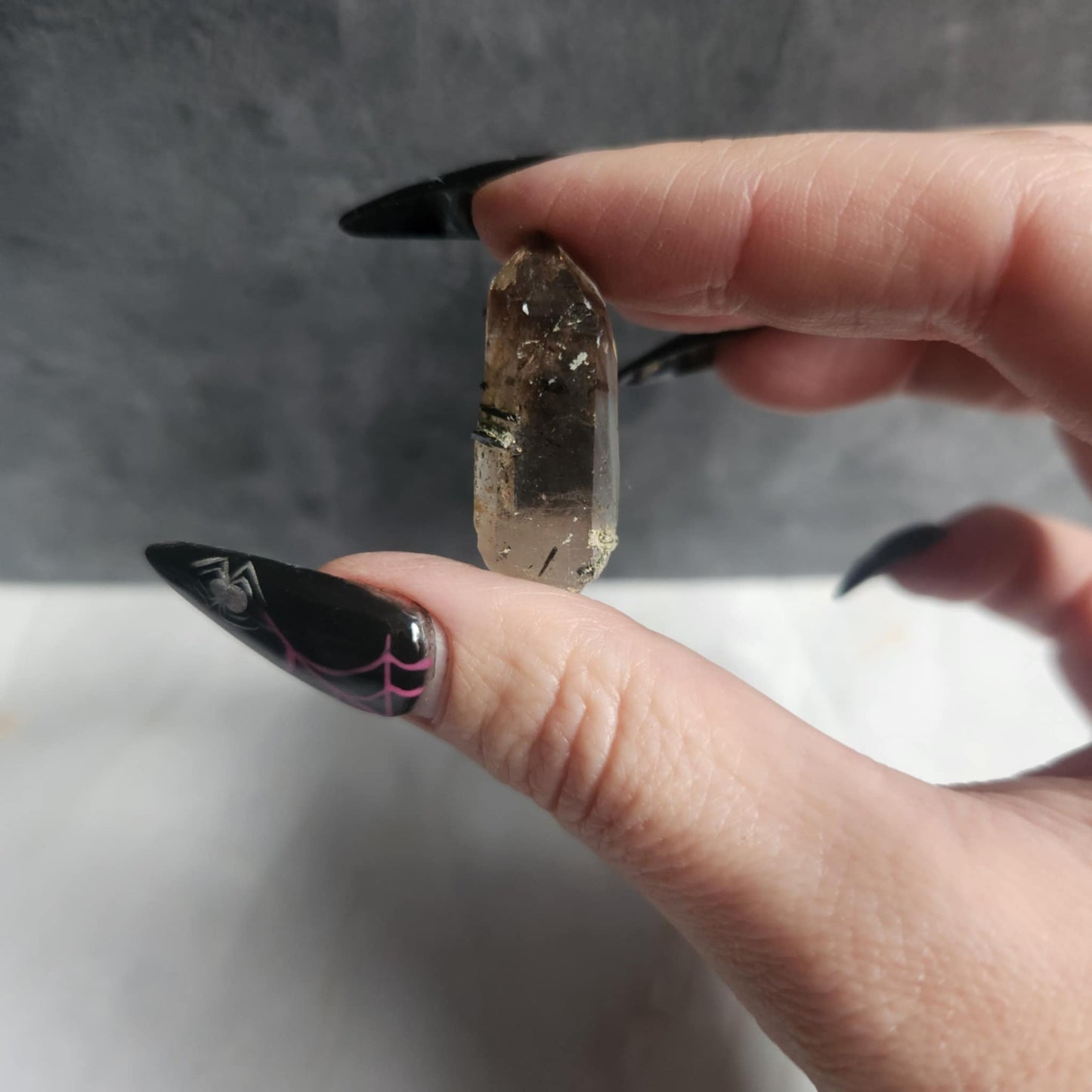 Aegirine & Smoky Quartz