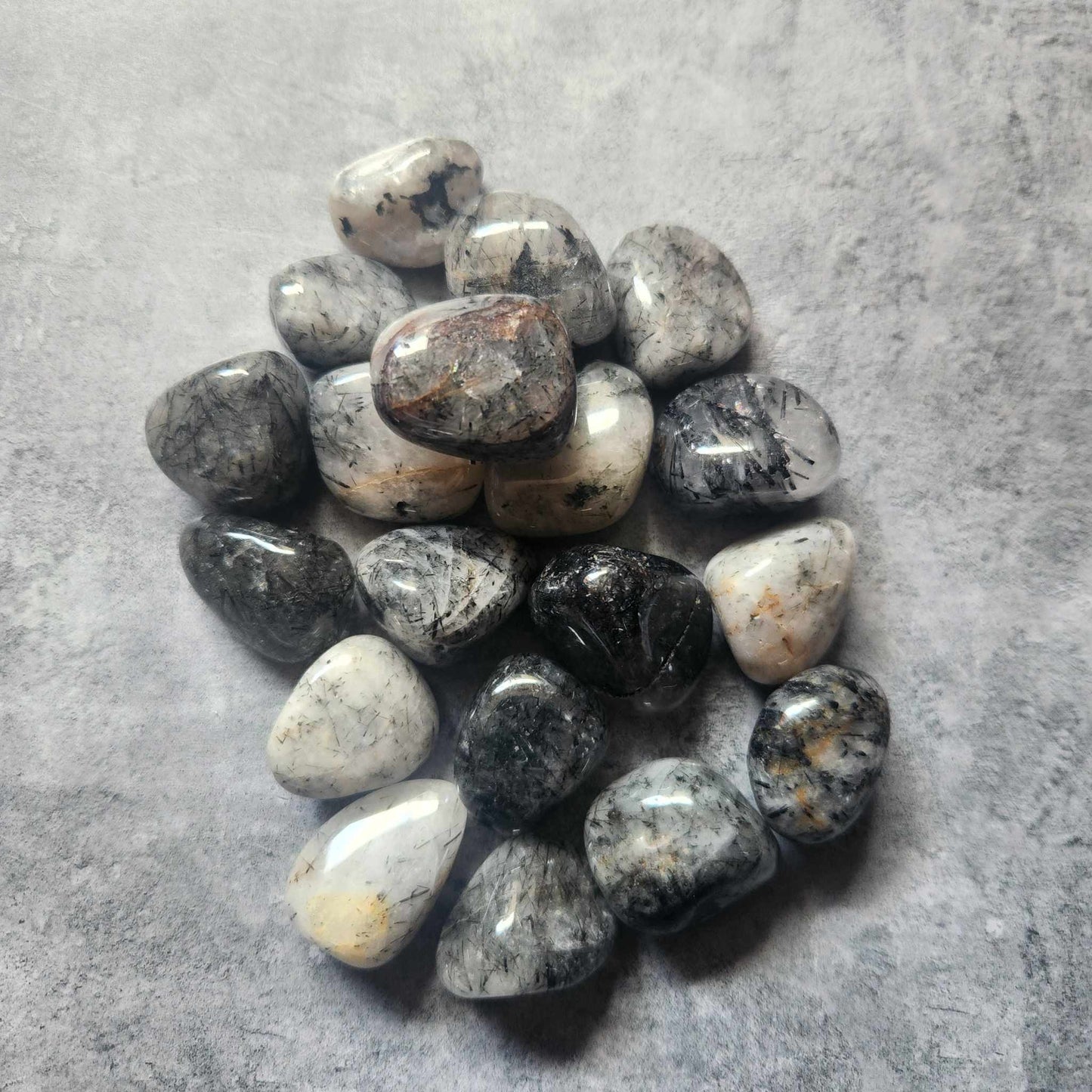 Black Tourmaline in Quartz