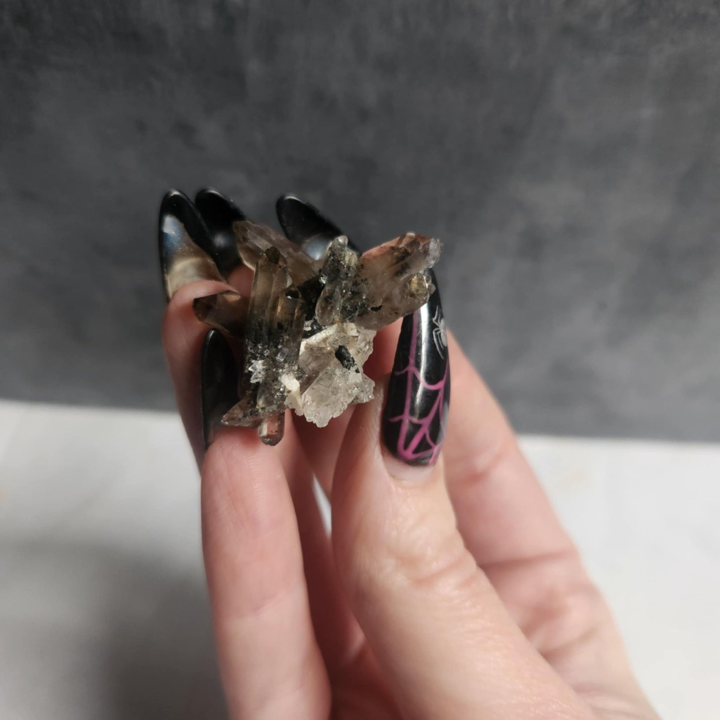 Aegirine & Smoky Quartz