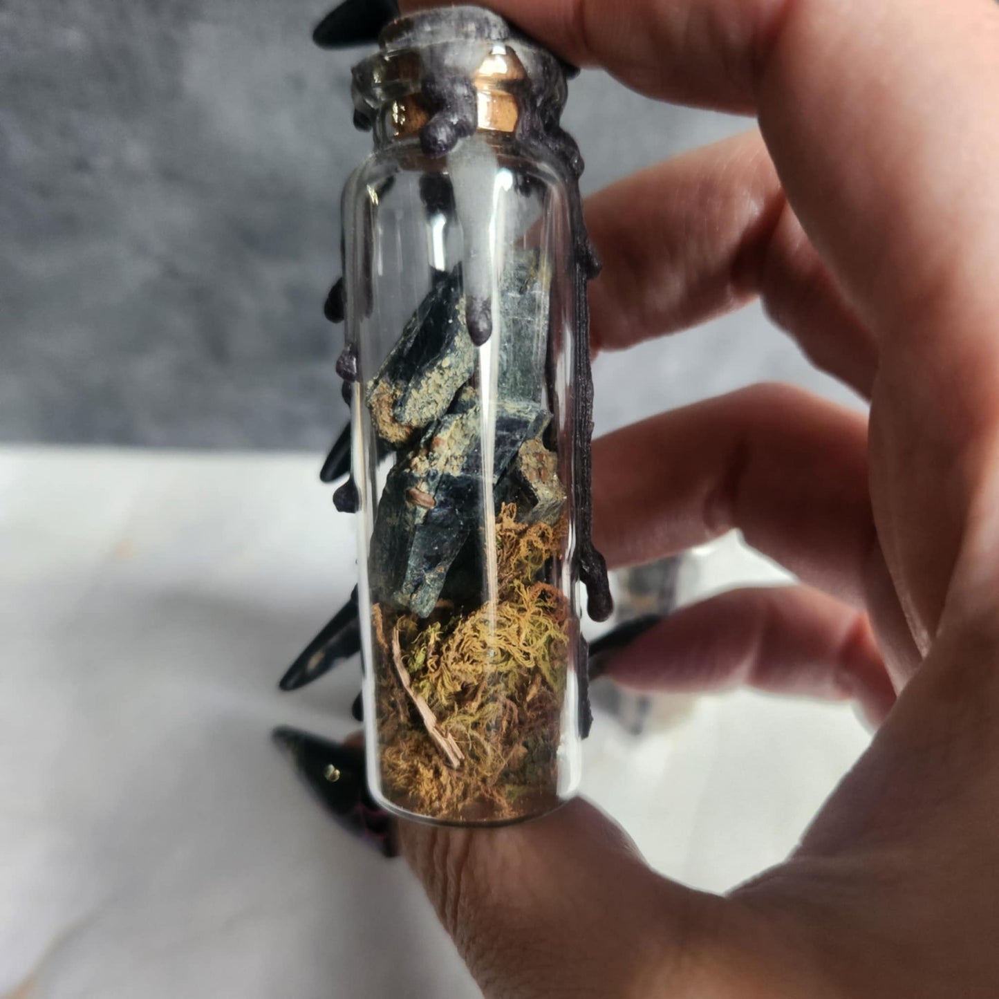 Vivianite Offering Jar