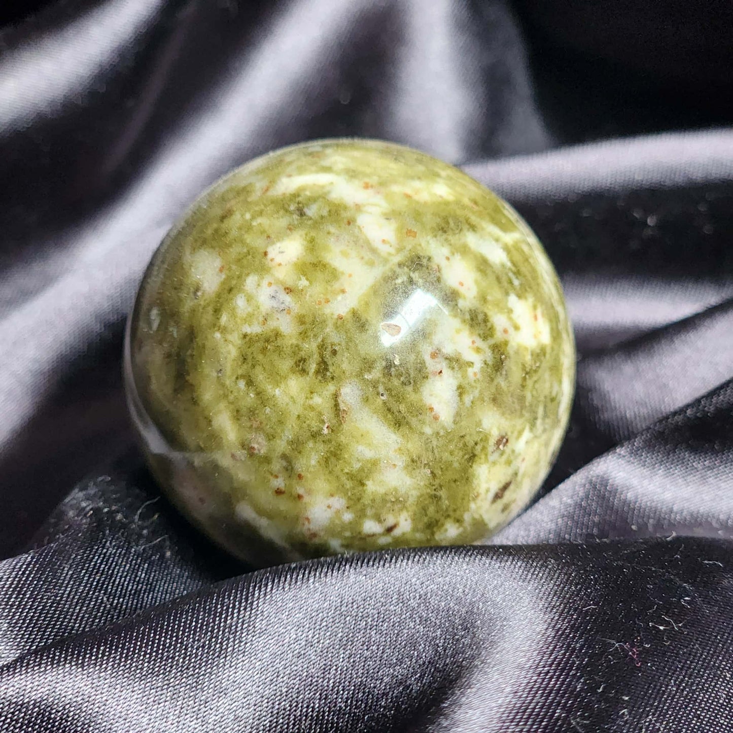 Snowflake Epidote with Garnet