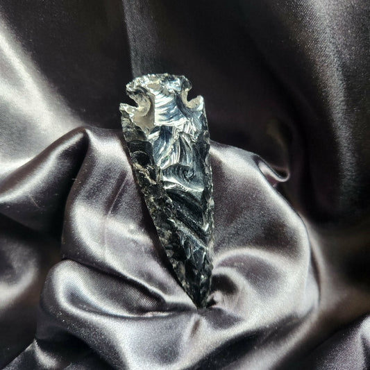 Black Obsidian Arrowhead