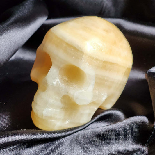 Orange Calcite Skulls