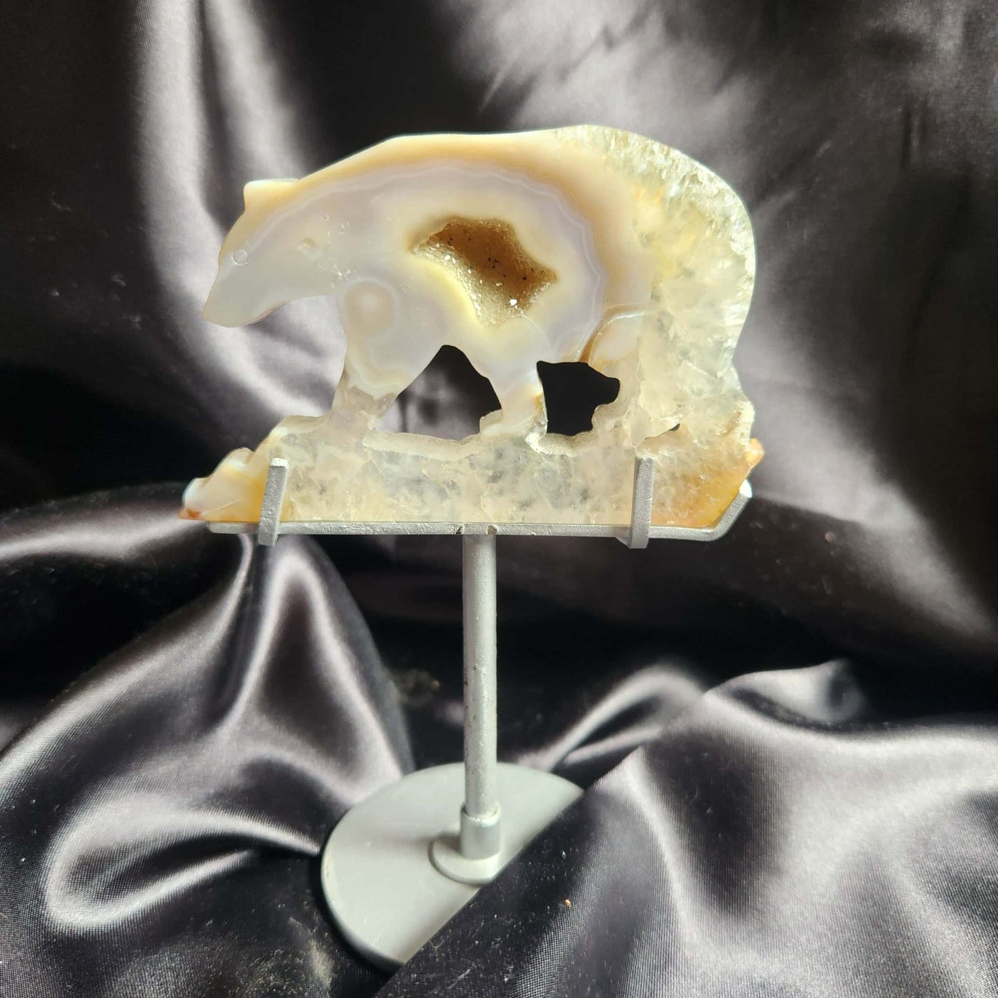 Druzy Agate Bear