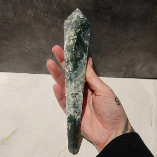 Moss Agate- Scepter