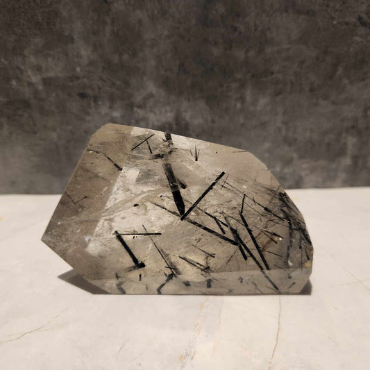 Black Tourmaline in Quartz