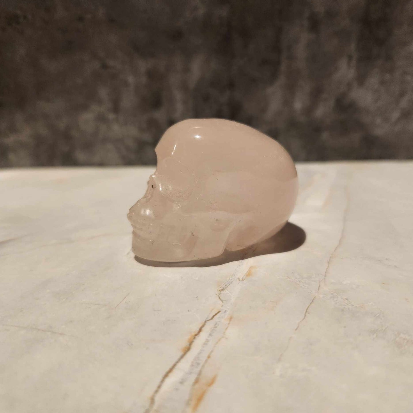 Rose Quartz Skull