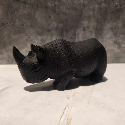 Black Obsidian Rhino