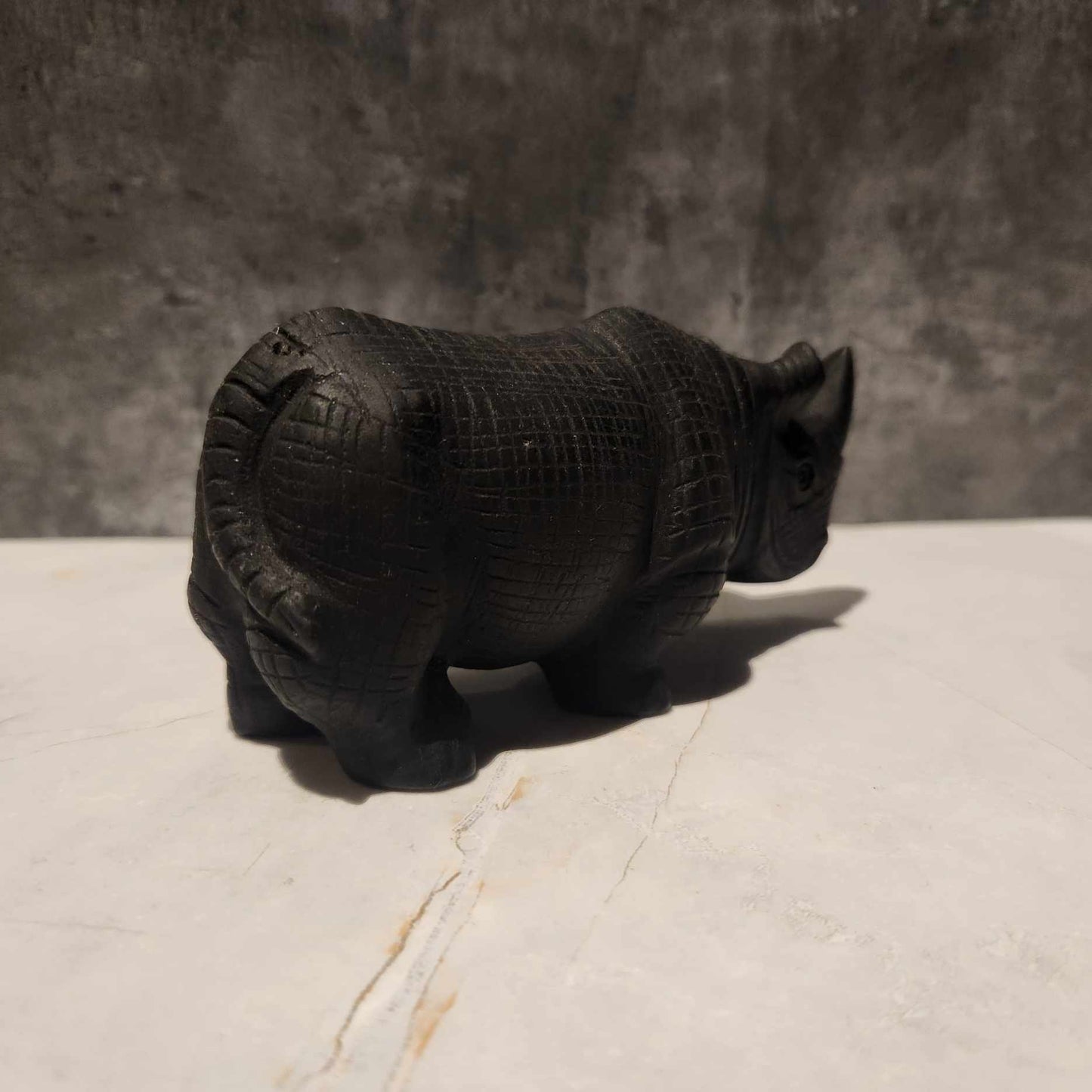 Black Obsidian Rhino