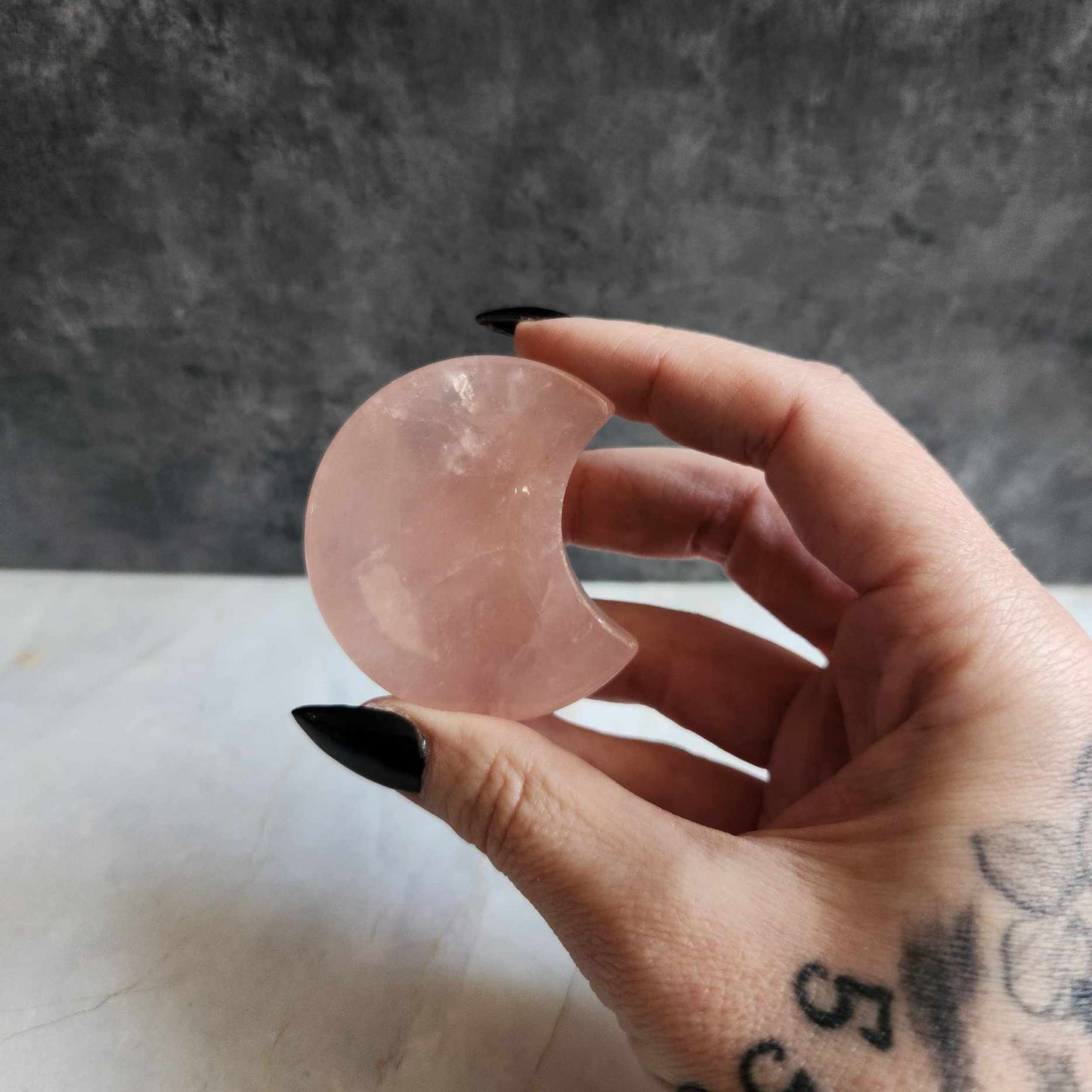 Rose Quartz Moon Dish