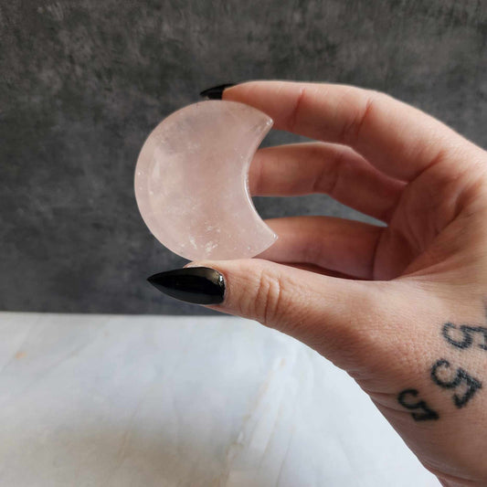 Rose Quartz Moon Dish