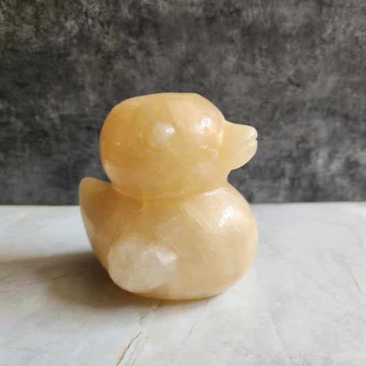 Orange Calcite Duck