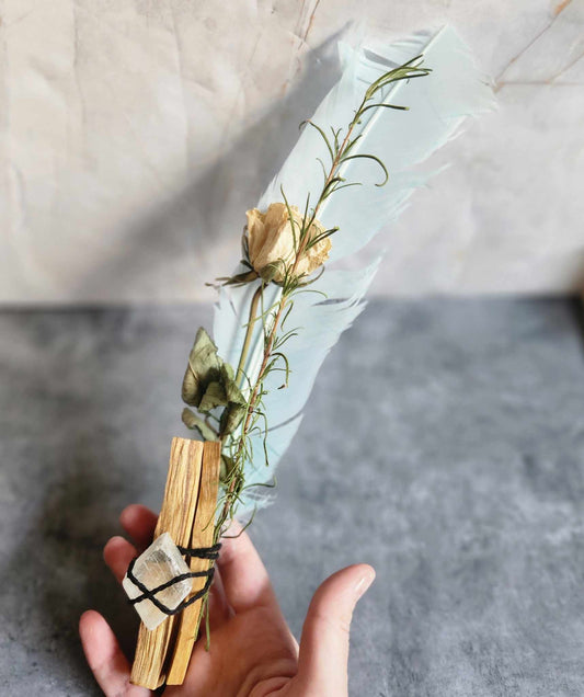 Yellow Rose, Rosemary, Palo Santo & Optical Calcite