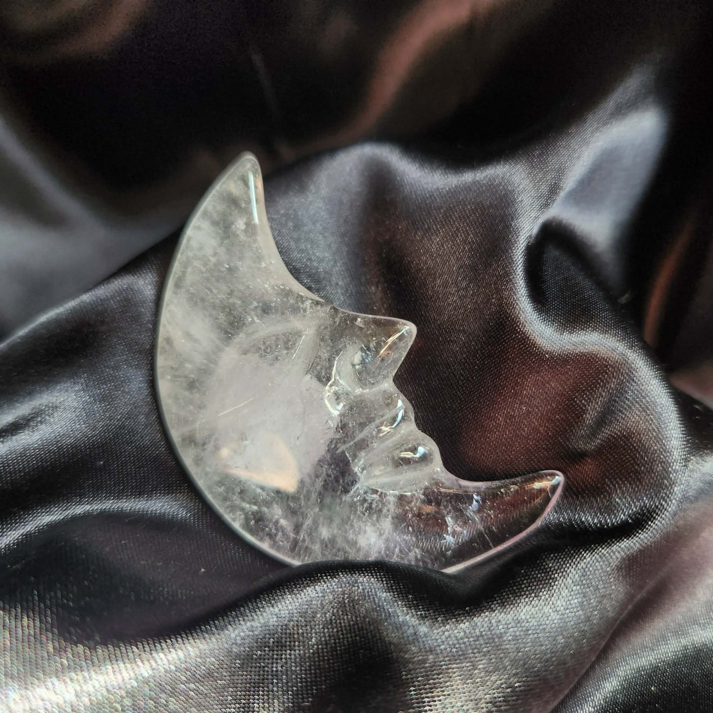 Clear Quartz Moon