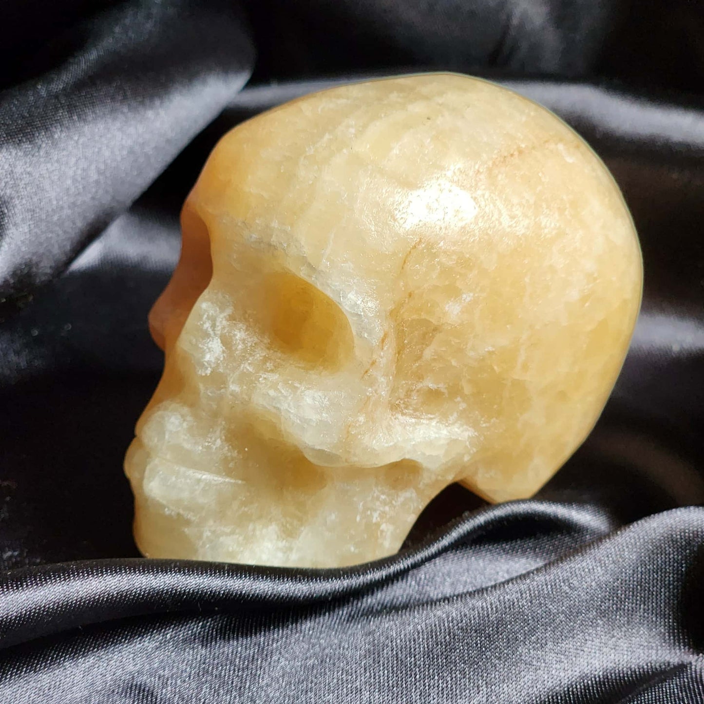 Orange Calcite Skulls