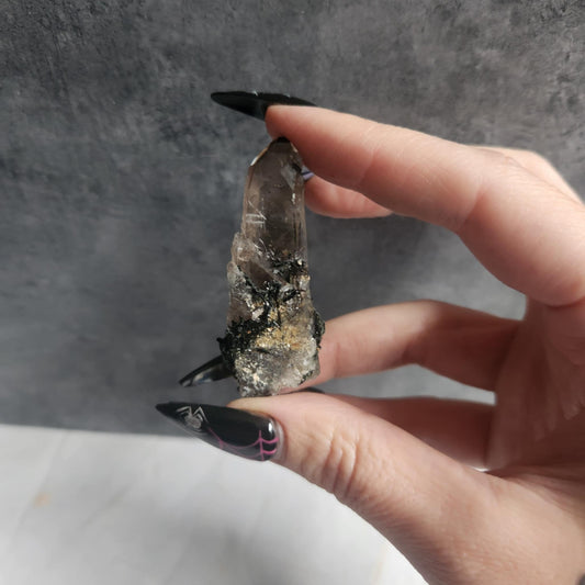 Aegirine & Smoky Quartz