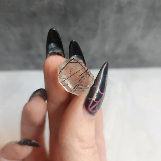 Black Tourmaline in Quartz
