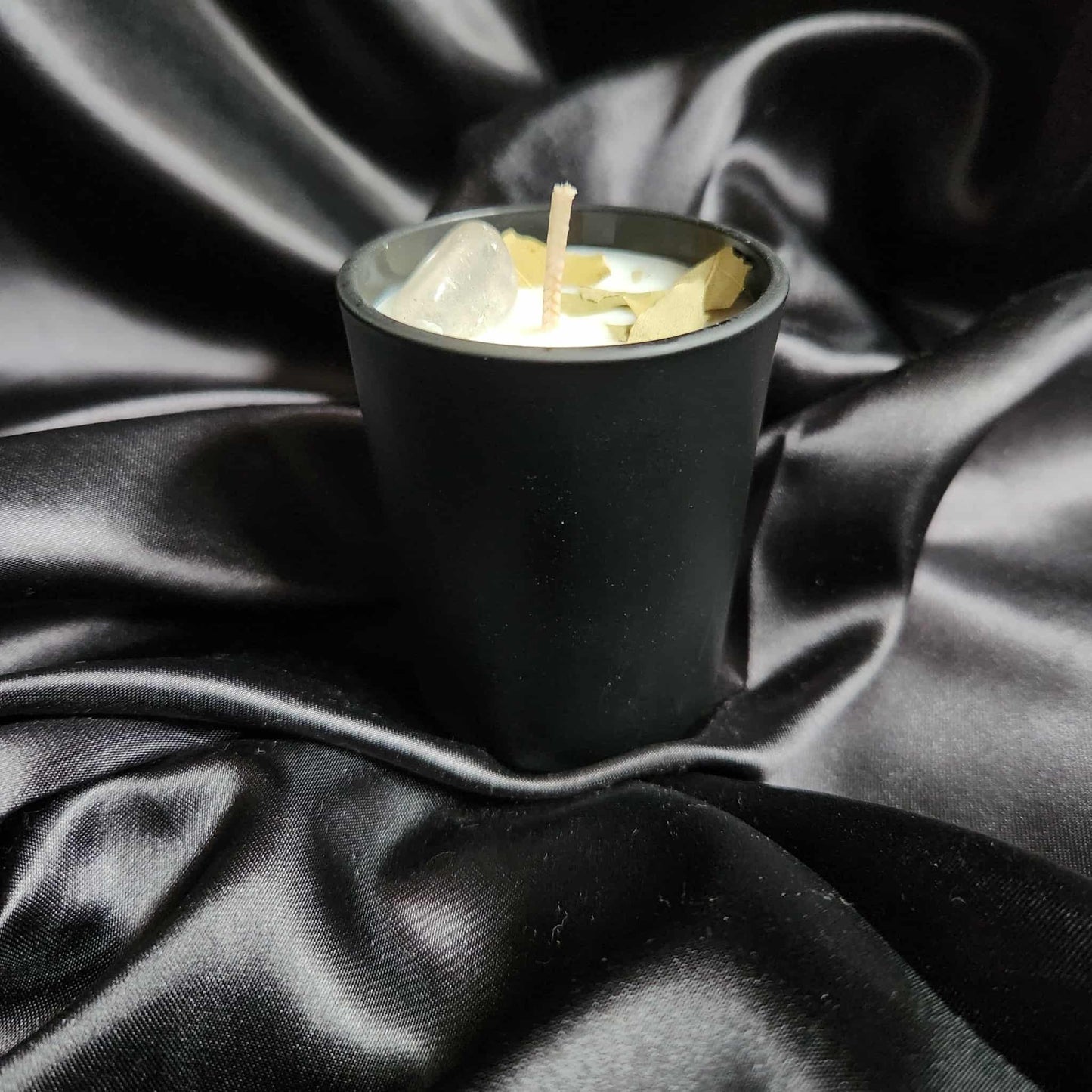 Cleansing Candle- Bay Leaf & Smokey Quartz